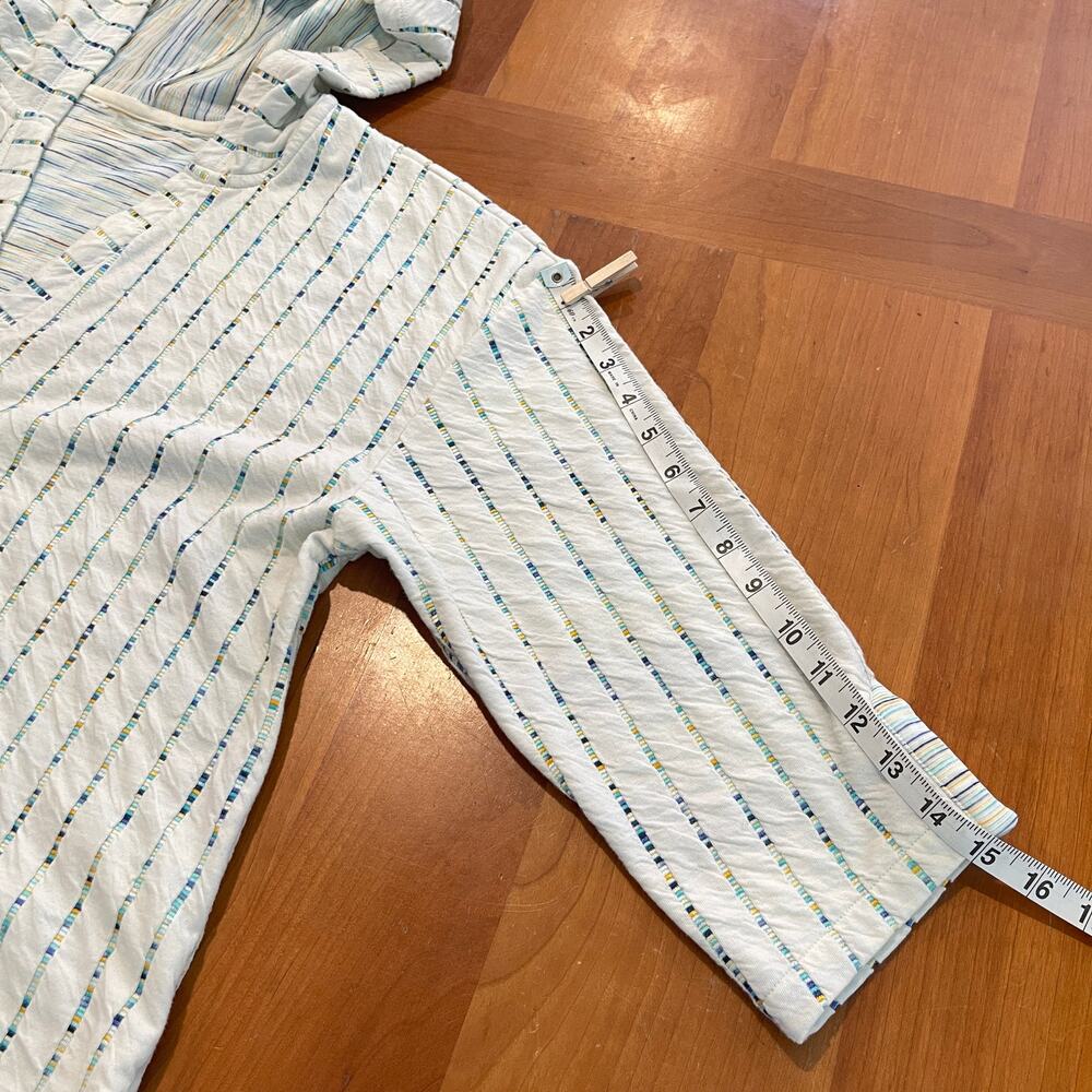 Isaac Mizrahi Live! Novelty Knit Relaxed Fit 3/4-Sleeve Pullover - Picture 13 of 14